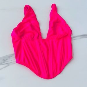Urban Outfitters Pink Neon Corset Top